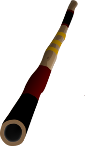 Das Didgeridoo ist ein australisches Musikinstrument, und zwar ein ziemlich langes.