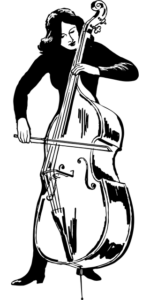 Kontabass wie K, Double Bass wie D.